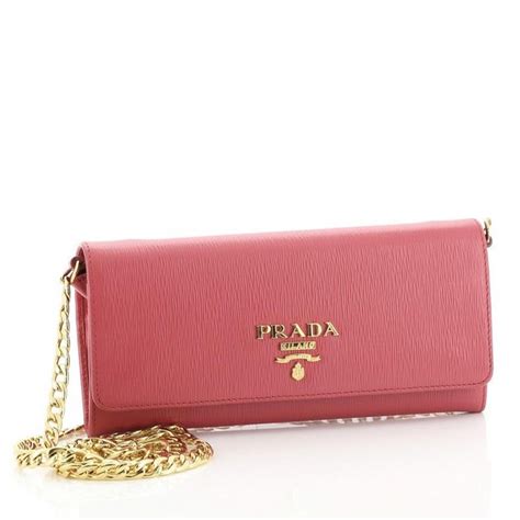 prada pink wallet chain|prada wallet on chain black.